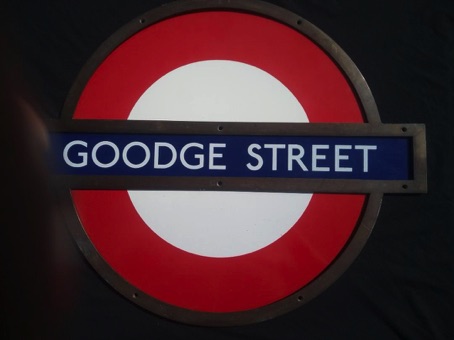 Goodge Street london Underground Roundel 